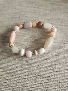 4 For $10 Avon Soft Sand Beaded Bracelet.